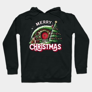 Merry Christmas - Enchanted Circular Door - Fantasy Christmas Hoodie